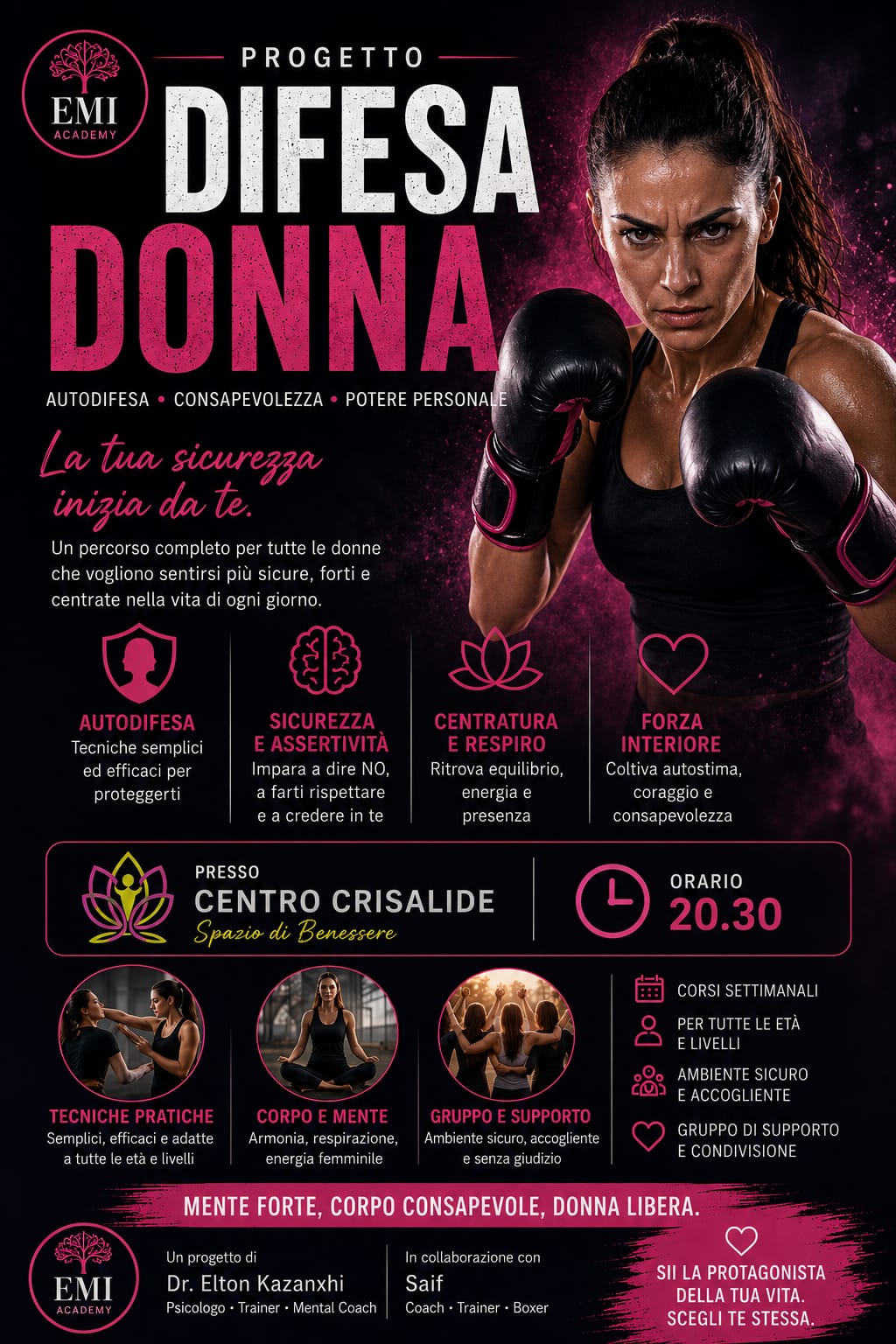 Difesa Donna: autodifesa, consapevolezza, potere personale