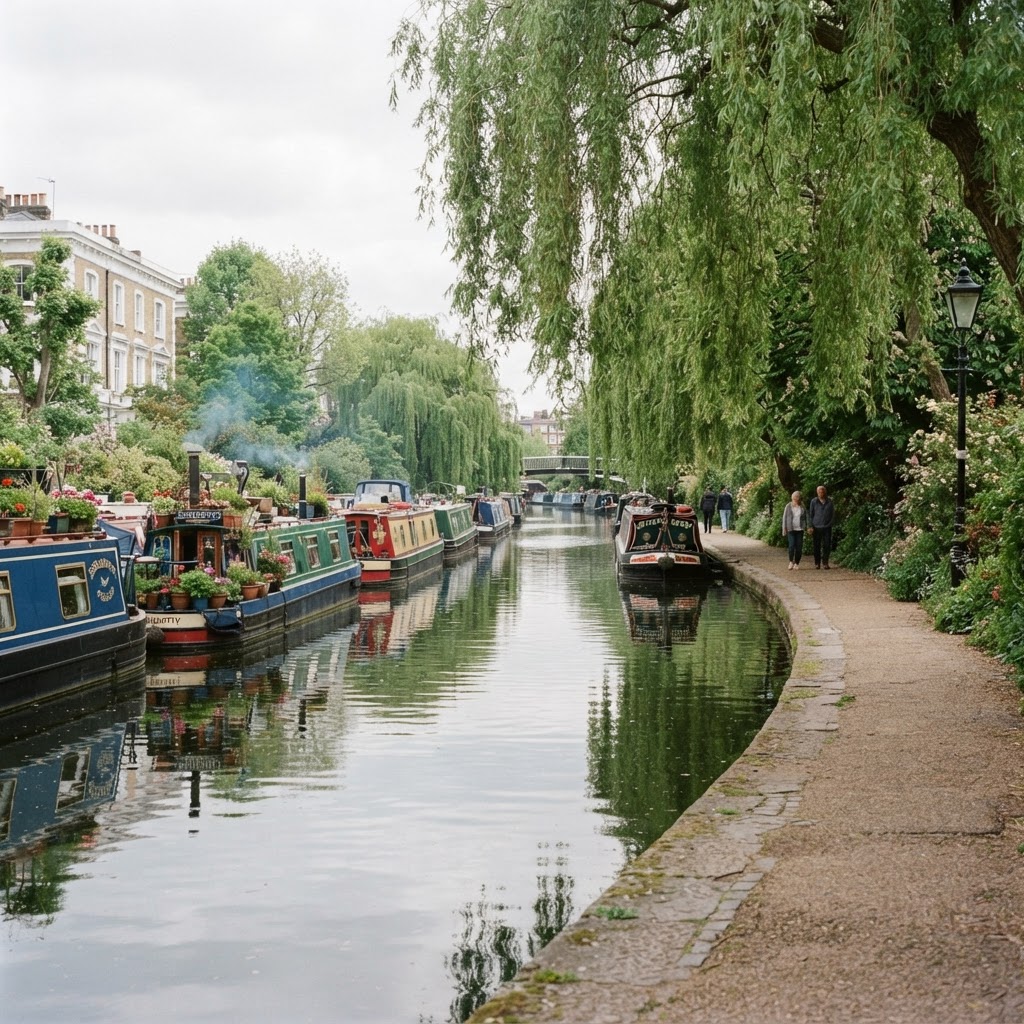 The peaceful canals of Little Venice.