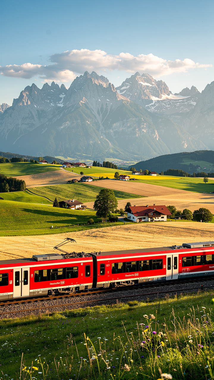 Regional trains are the perfect way to see Germany's hidden landscapes at a slow, enjoyable pace.