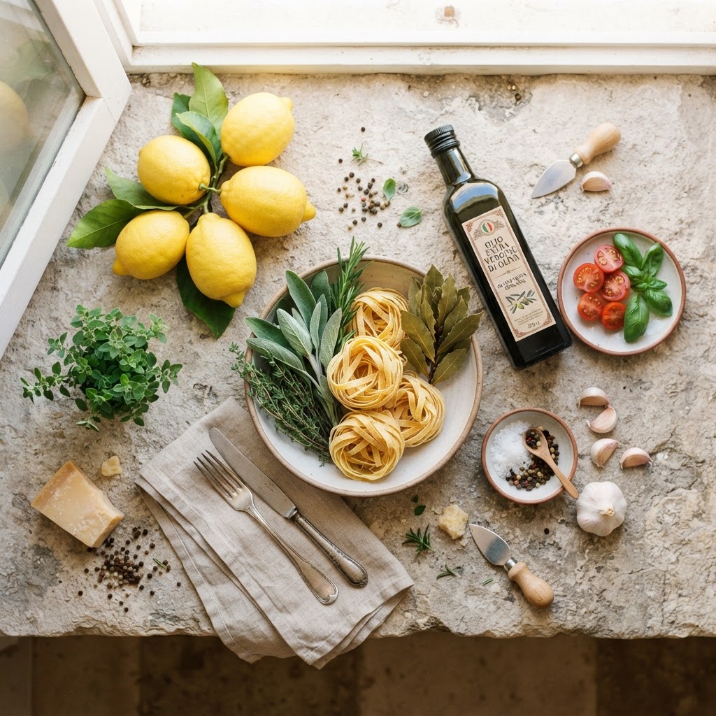 Fresh ingredients form the basis of Capri's world-renowned lemon-inspired cuisine.