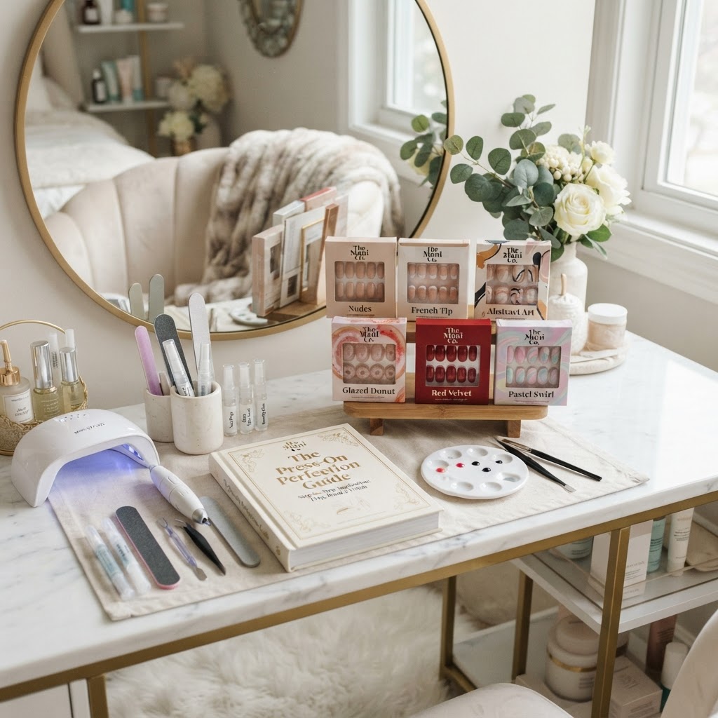 Transforming your space into a home salon for perfect nail results.