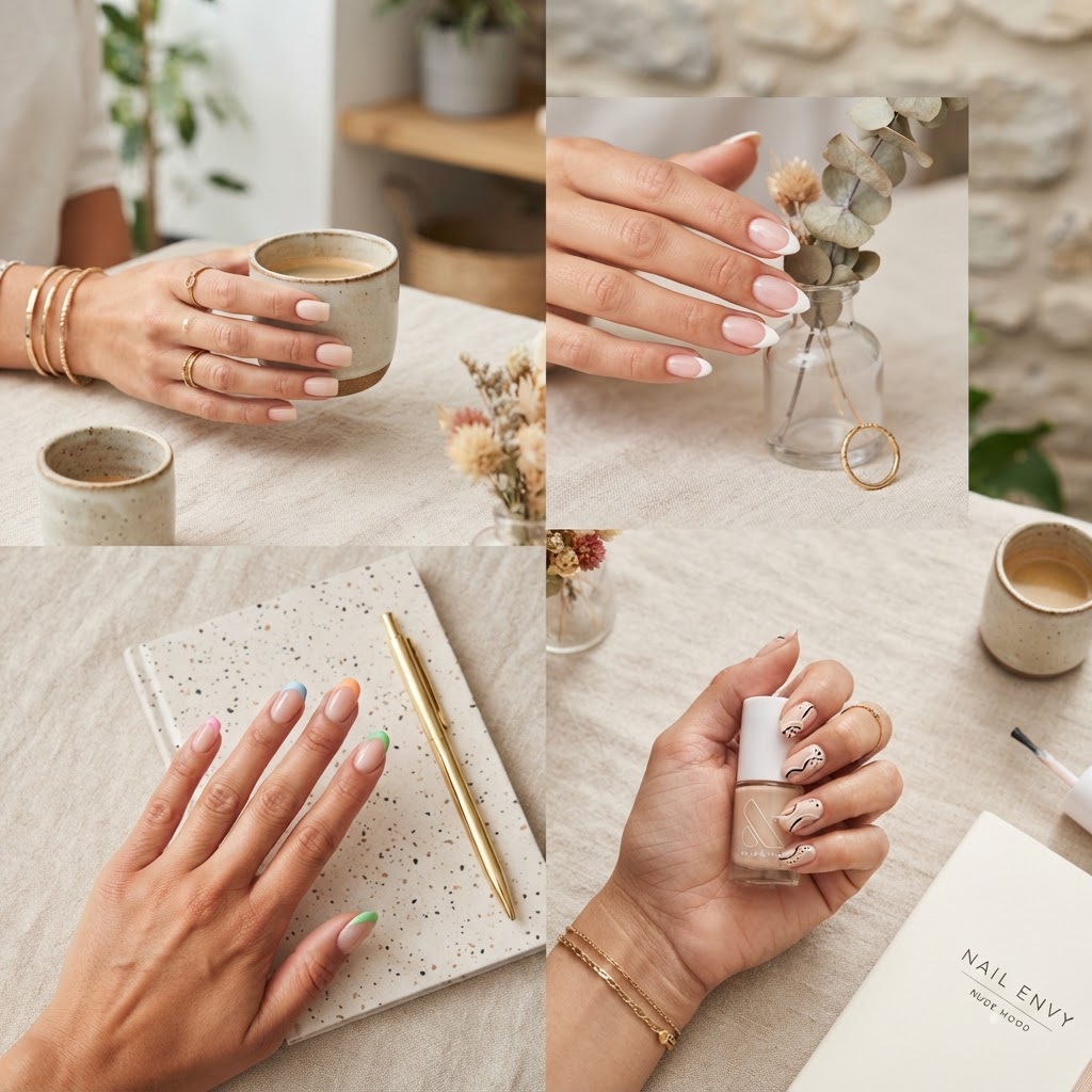 Trendy and simple nail design inspiration for all shapes.