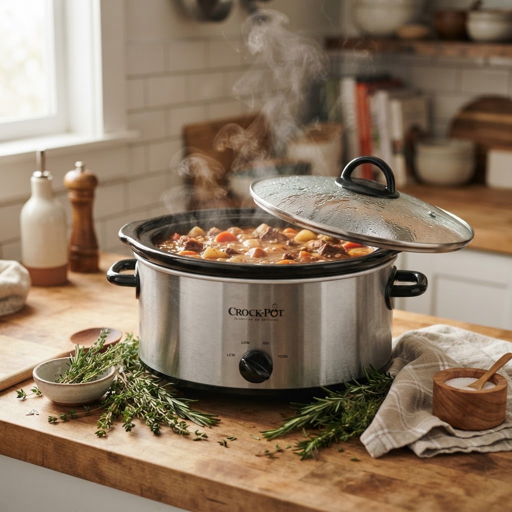The slow cooking process releases intense flavors.