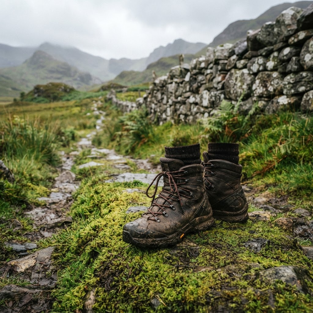 Quality footwear is essential for navigating the wet and boggy terrain common on Irish trails.