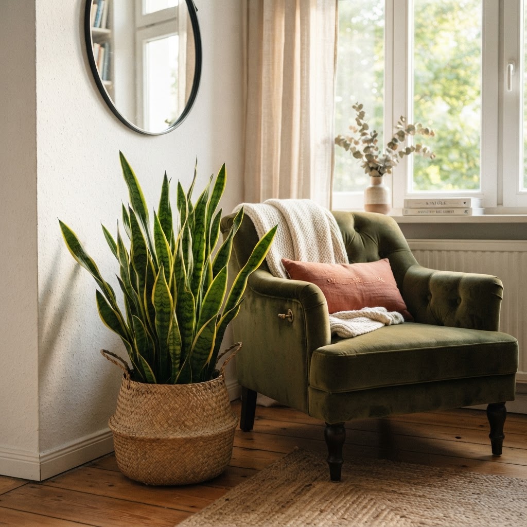 Bringing in indoor plants adds life and color to any rental space.
