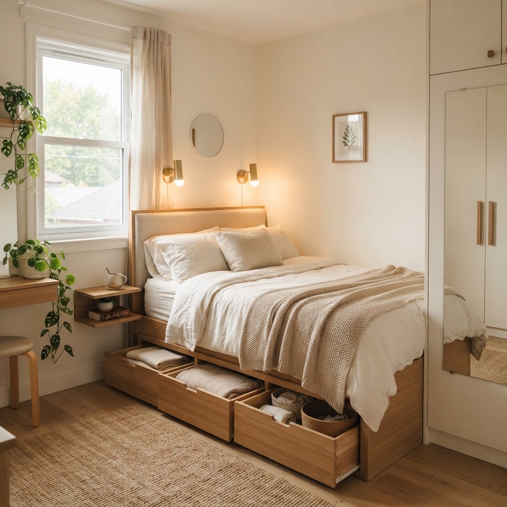 Maximize space with smart, integrated storage solutions.