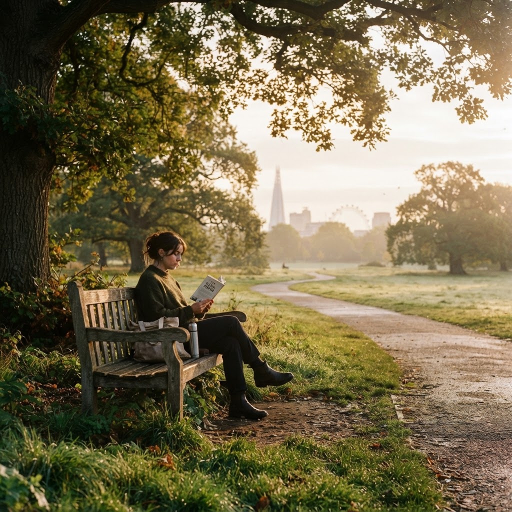 Finding stillness in the heart of a London park.