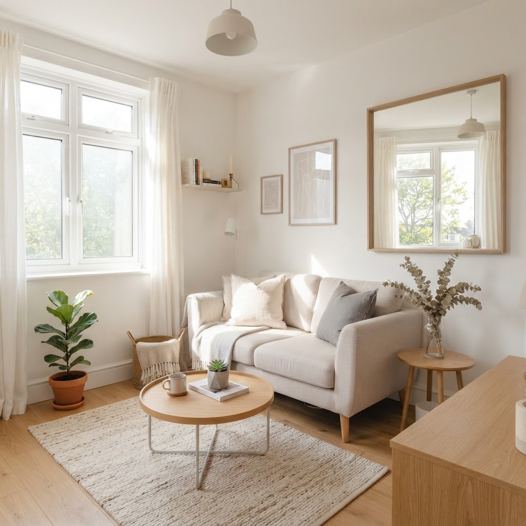 Using mirrors and light colors can make any room feel instantly more spacious.
