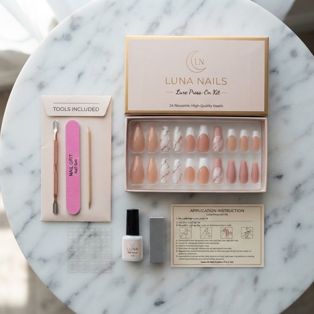 A well-organized nail kit makes your DIY experience much smoother.