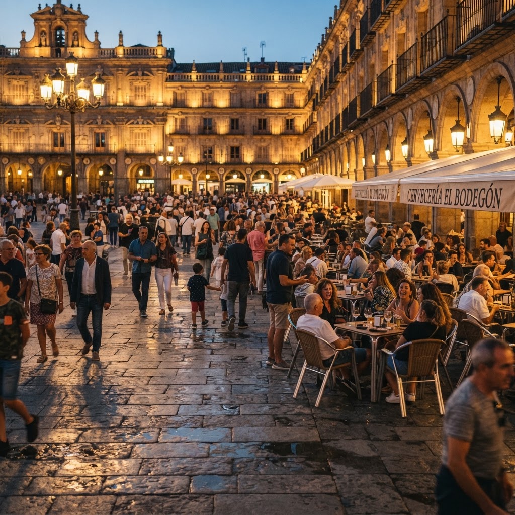 The heart of social life in a Spanish plaza.