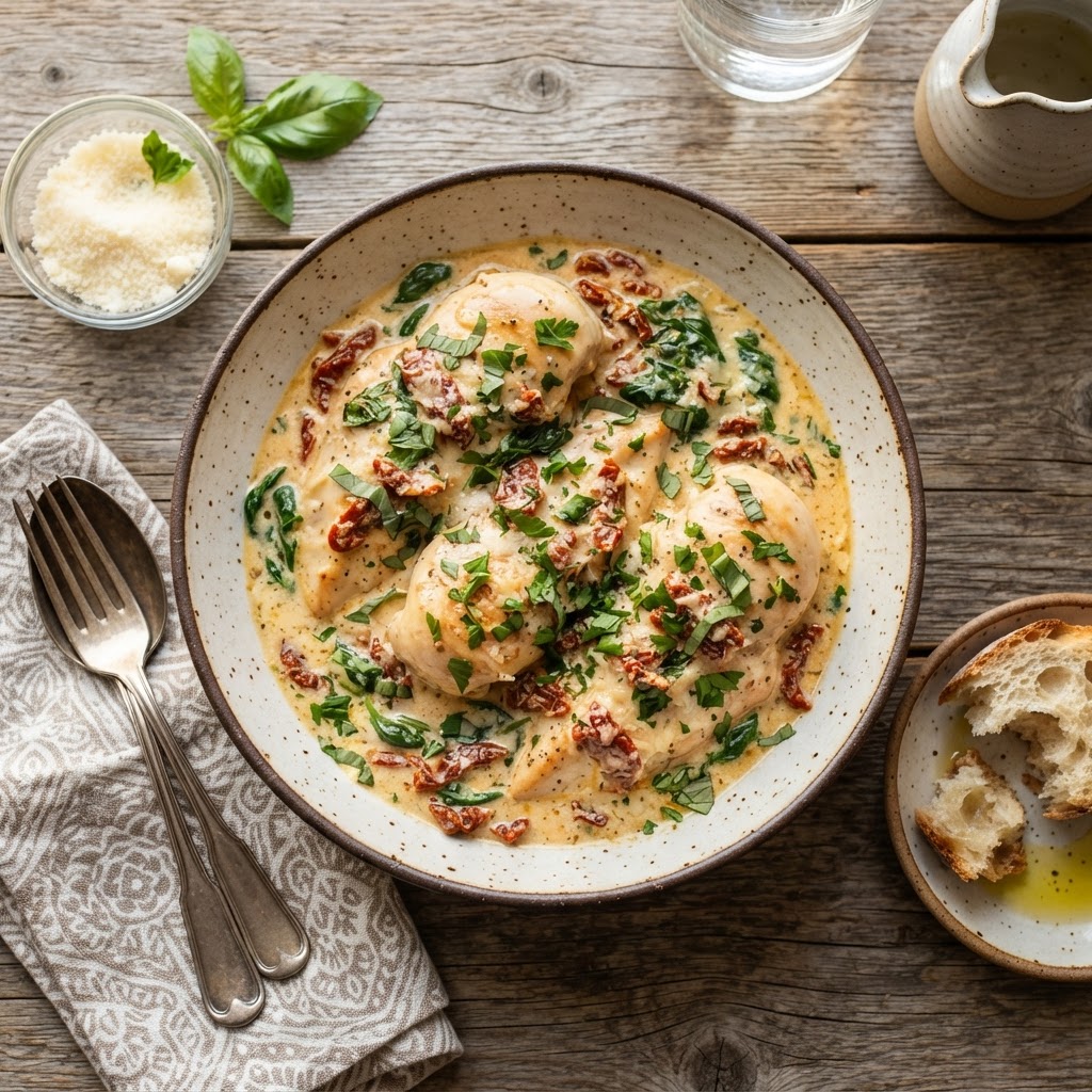 A delicious and creamy Slow Cooker Marry Me Chicken dish.