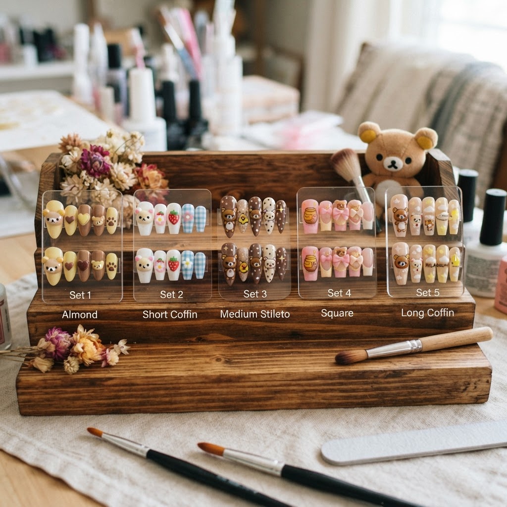 Diverse Rilakkuma and polka dot design inspirations.