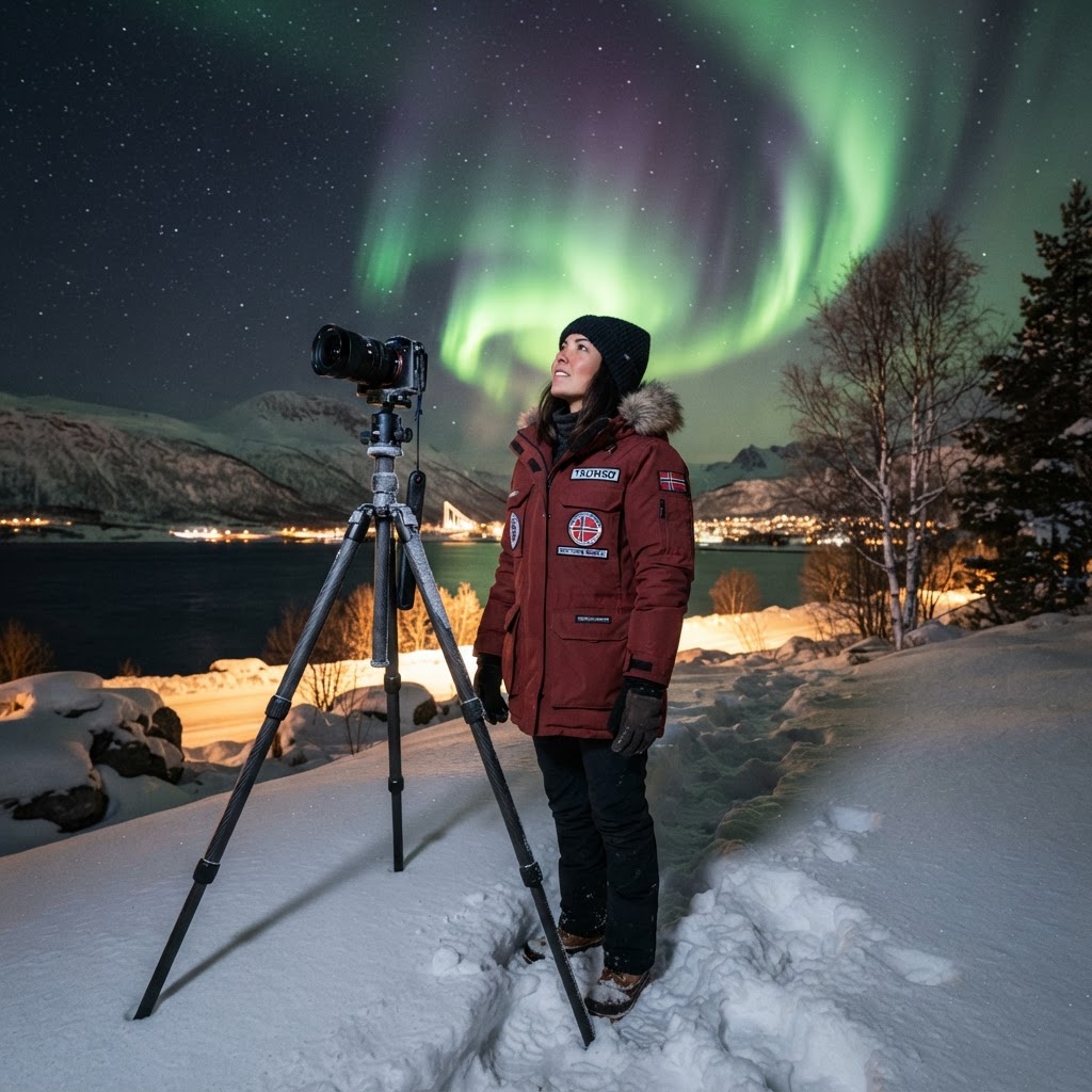 Chasing the Aurora in Tromsø: A Complete Travel Guide 3 Capturing the perfect shot requires patience and the right gear in the freezing cold.