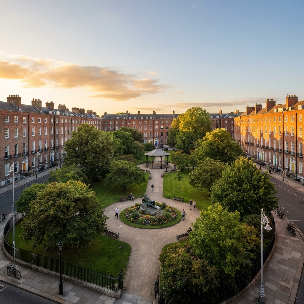 Merrion Square offers a beautiful look at the city's preserved 18th-century design.
