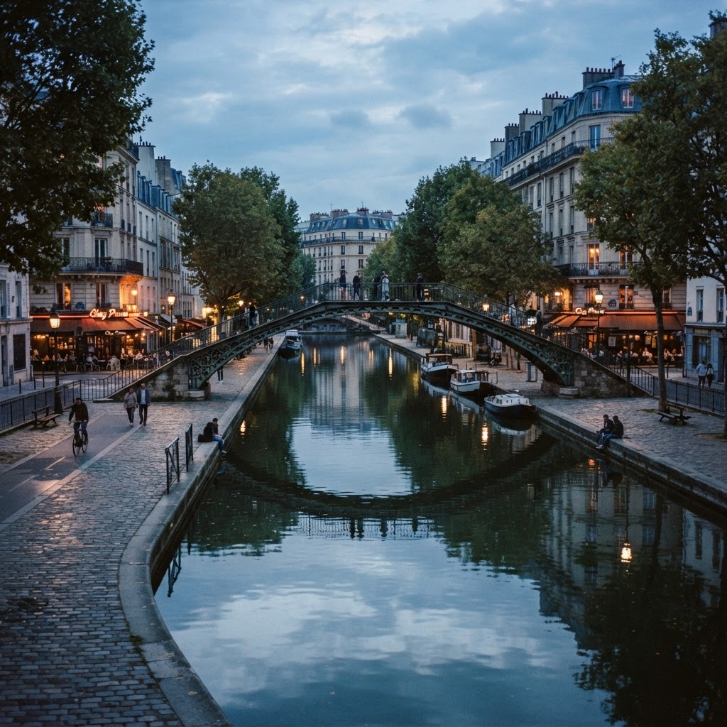 15 Most Beautiful Paris Streets That Feel Like a Movie 4 The Canal Saint-Martin offers a quiet, artistic atmosphere favored by filmmakers.