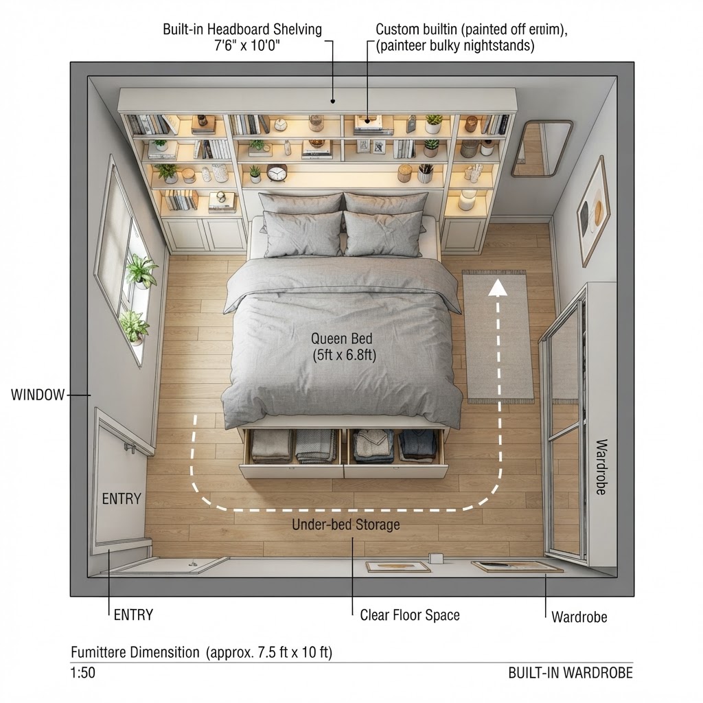 Smart layouts turn small footprints into highly efficient, clutter-free sleeping quarters.