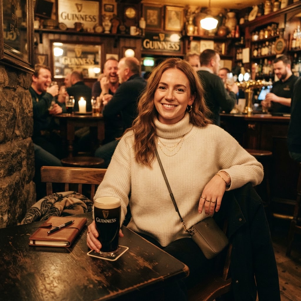 Stay warm and stylish in Dublin's cozy pub culture.