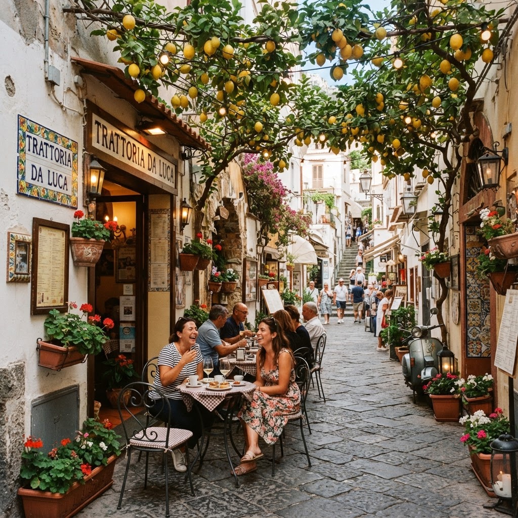 Explore the hidden, narrow passages of historic Amalfi town.