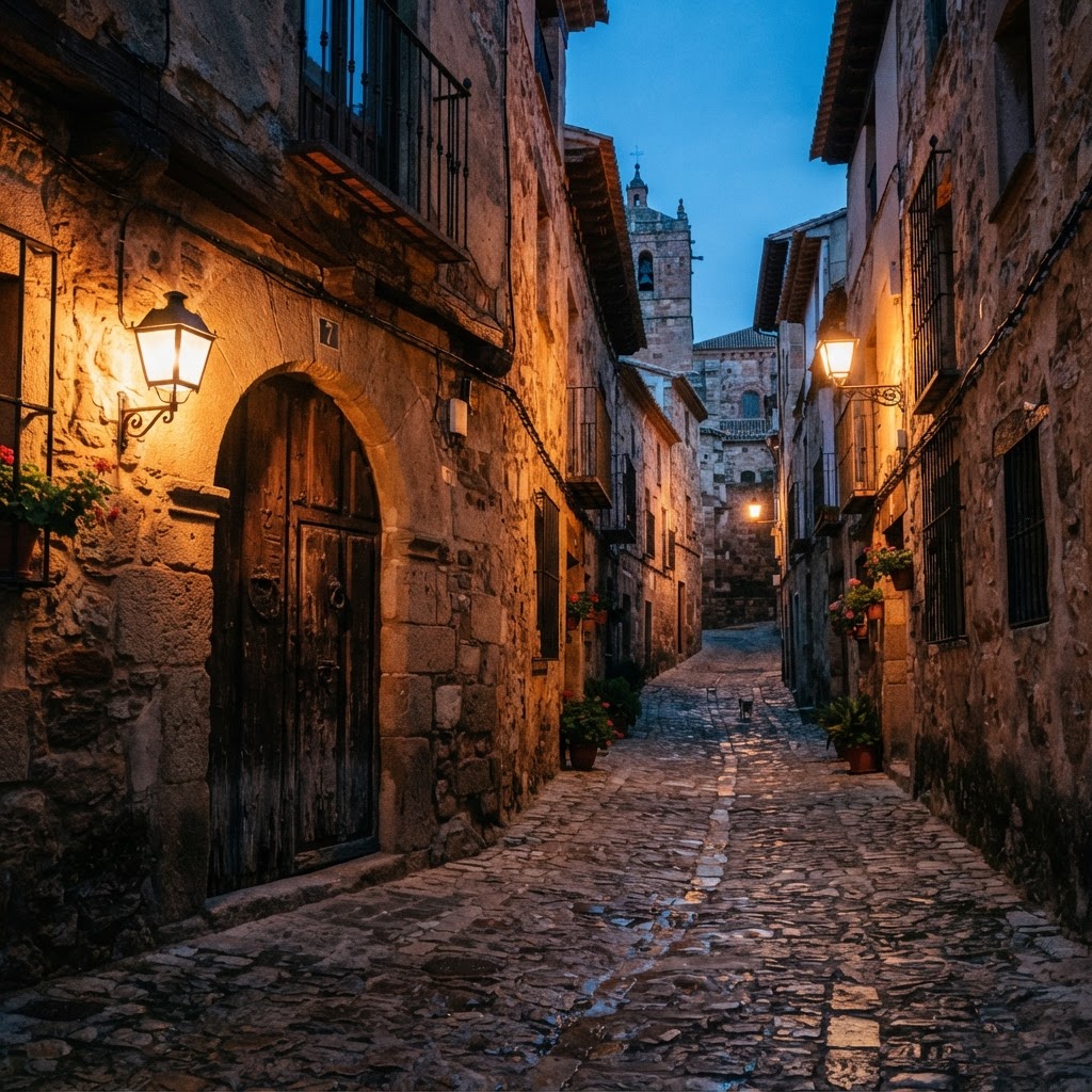 The remarkably preserved medieval streets of Cáceres.