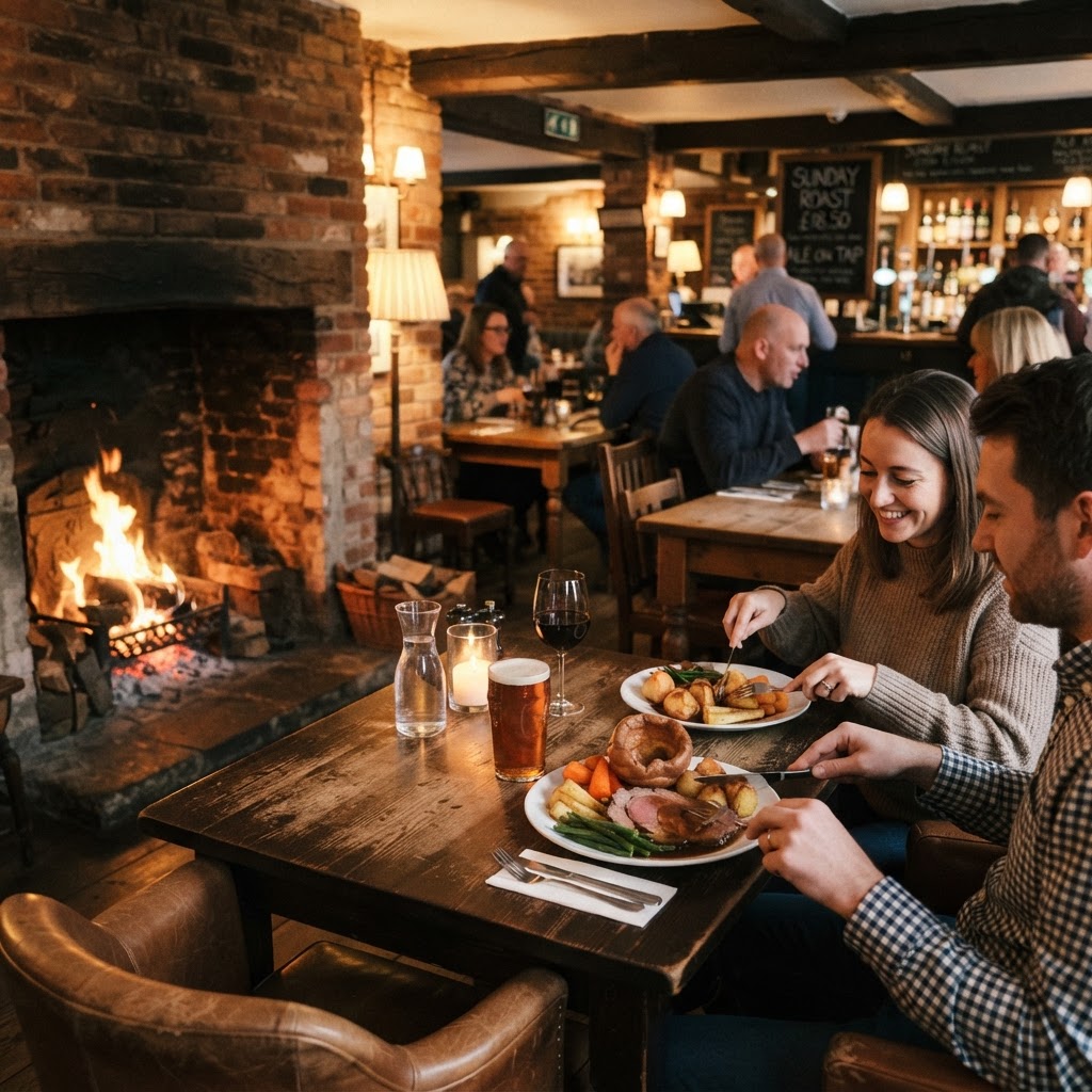 The heart of social life: a traditional British gastropub.