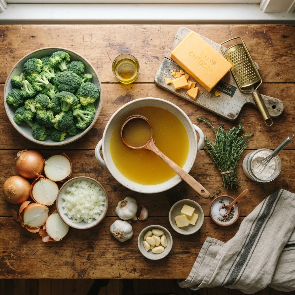 Fresh ingredients ready to be added to your favorite crockpot soup recipe.