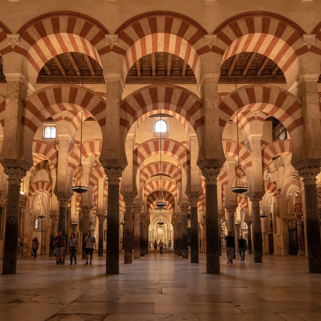 The Architecture That Makes Spain Unforgettable 4 The Mezquita of Córdoba displays a unique harmony between Islamic and Christian architectural traditions.