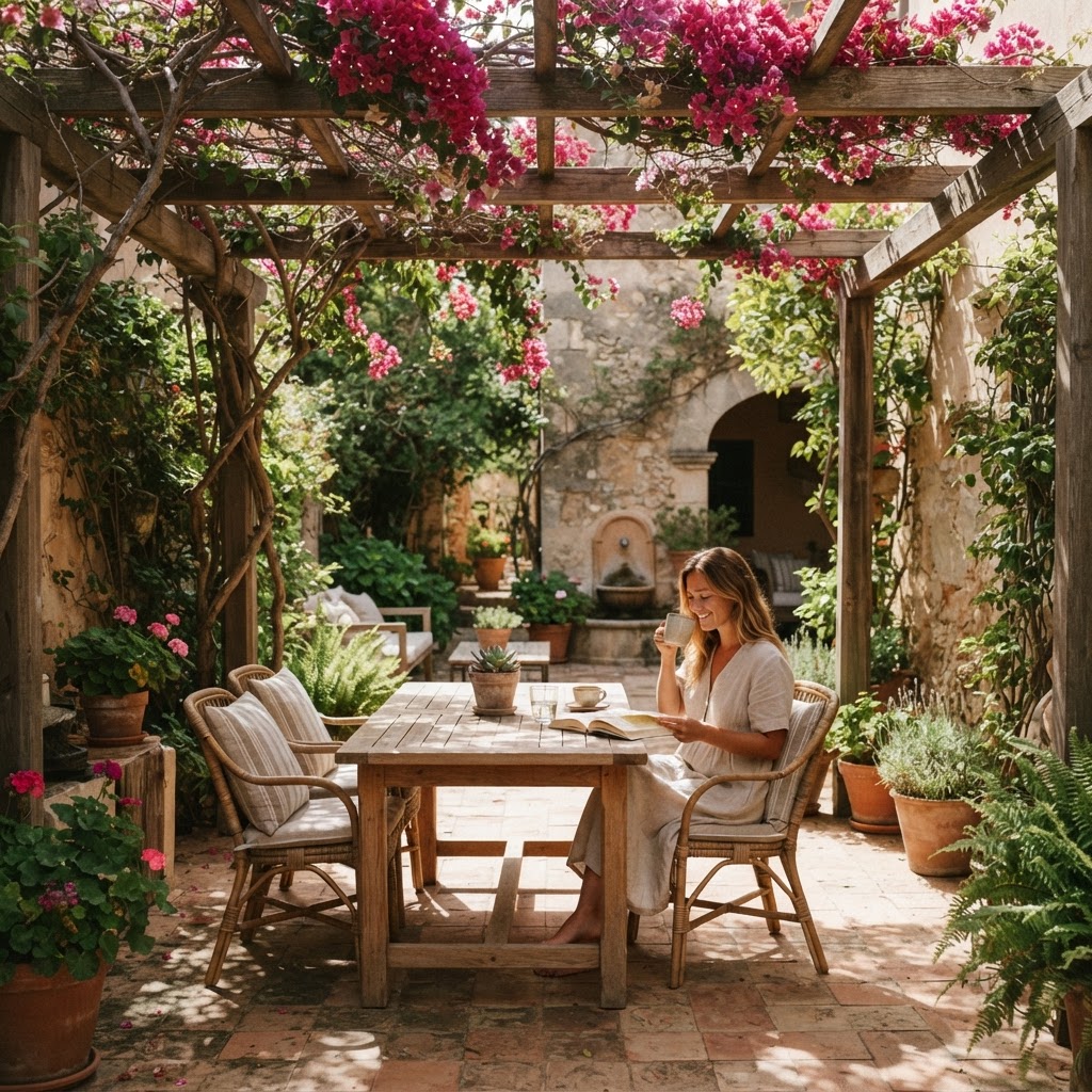 The perfect spot for relaxation in dappled light.
