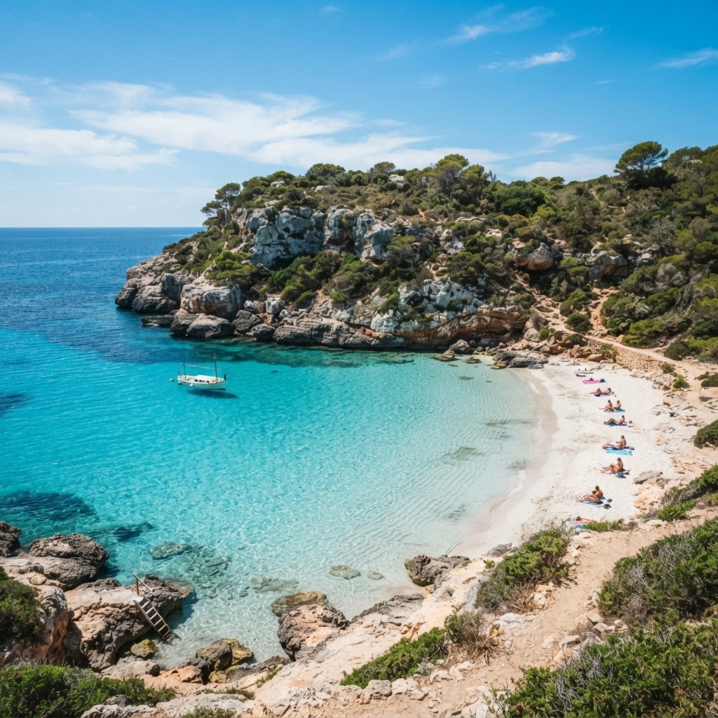 Finding serenity in the hidden calas of the Balearic Islands.