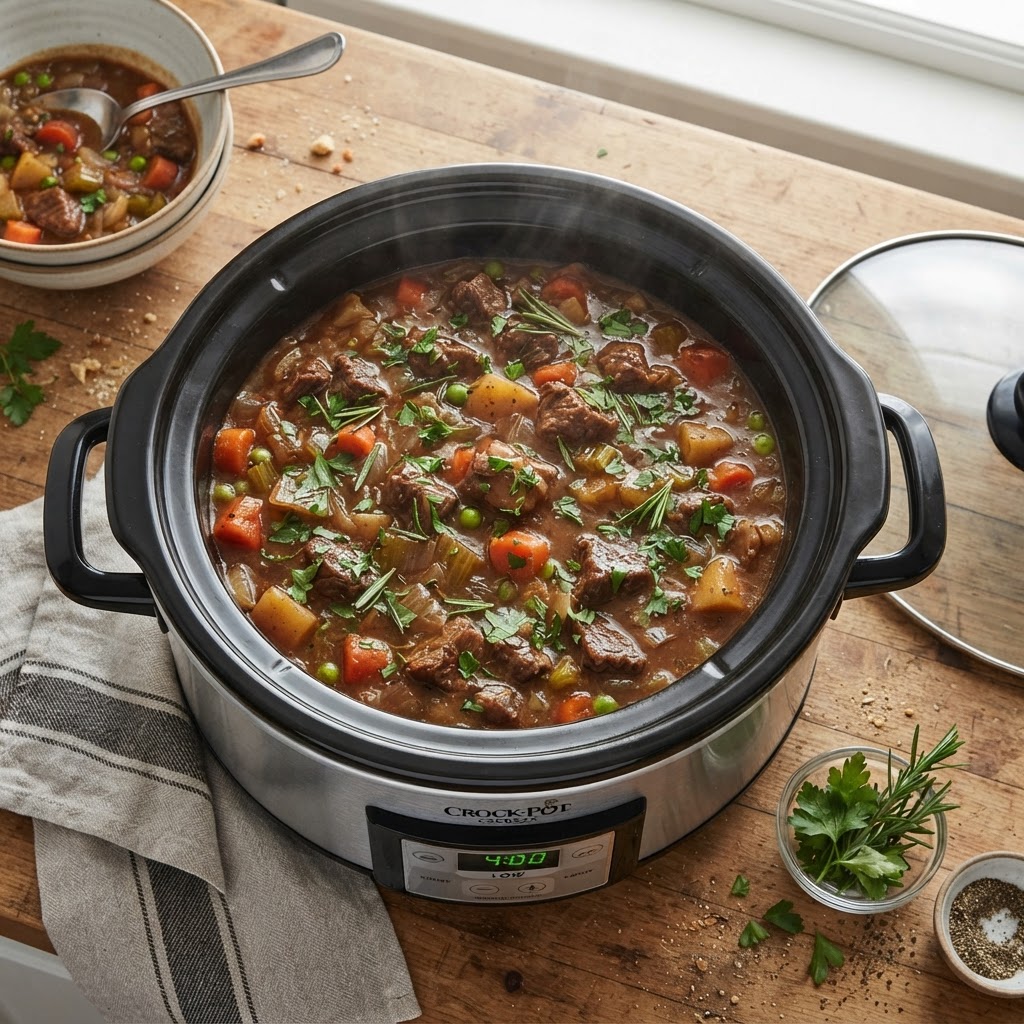 The convenience of a slow cooker makes this meal perfect for weeknights.