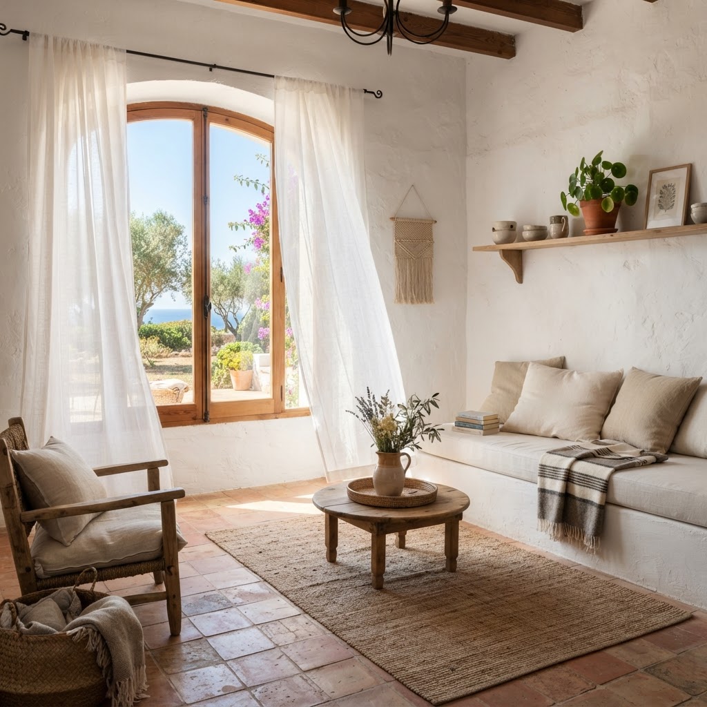 Bringing the airiness of the Spanish coast indoors.