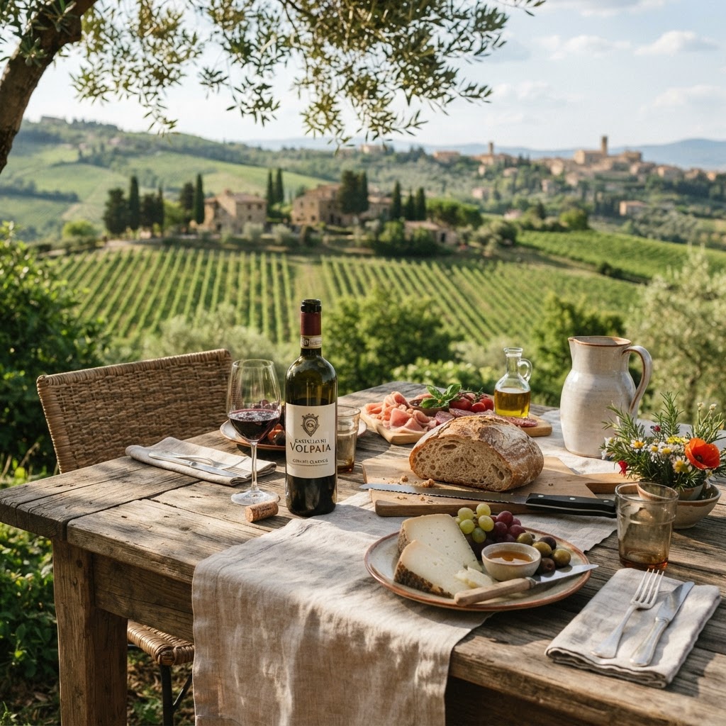 Enjoying a local wine tasting is the highlight of a trip to the Tuscan countryside.