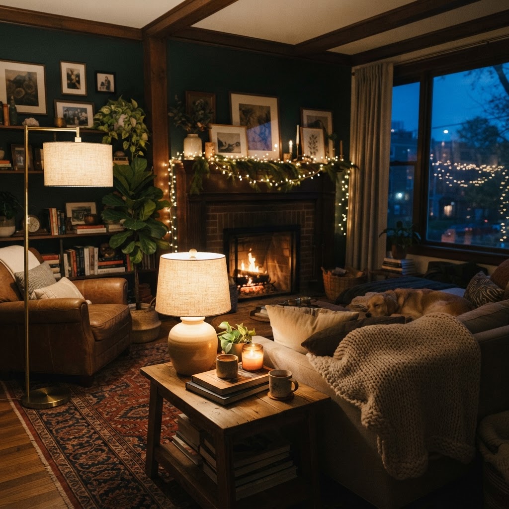 Soft ambient layers create a tranquil living space.