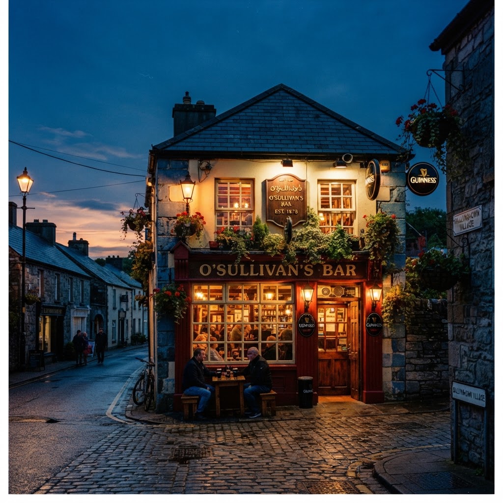 A charming, authentic village pub in the heart of Ireland.