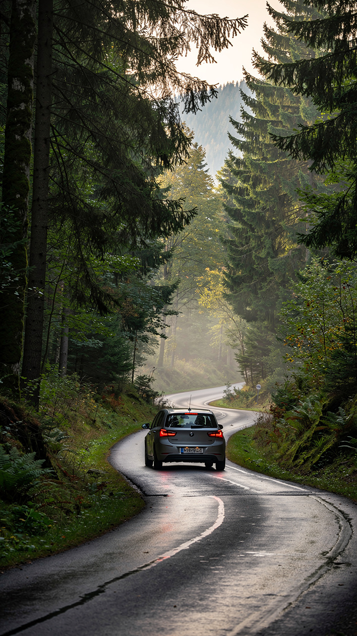 In rural areas like the Black Forest, a personal vehicle is often the only reliable way to access nature.