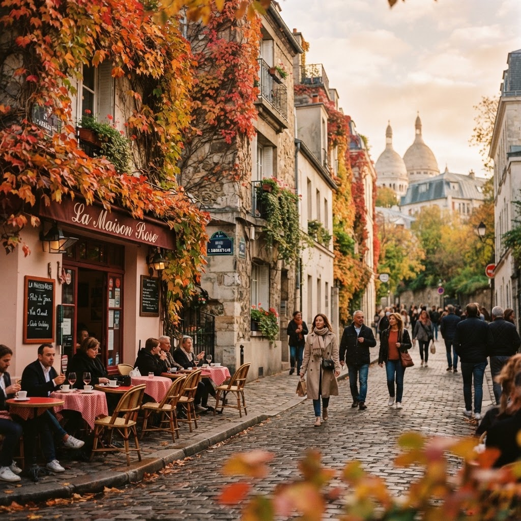 The dreamy, vine-covered streets of Montmartre.