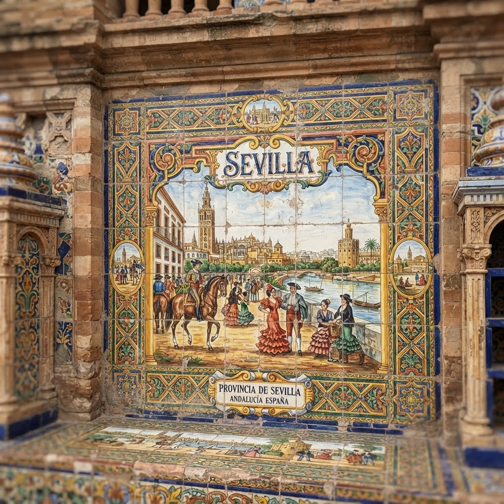 Detail of the beautiful hand-painted azulejos.