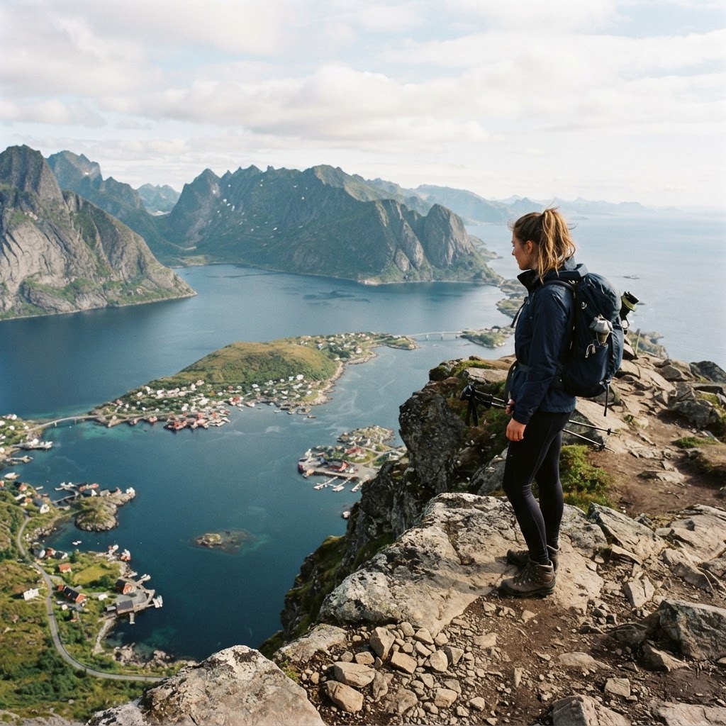 Breathtaking views from the summit of the Reinebringen hike.