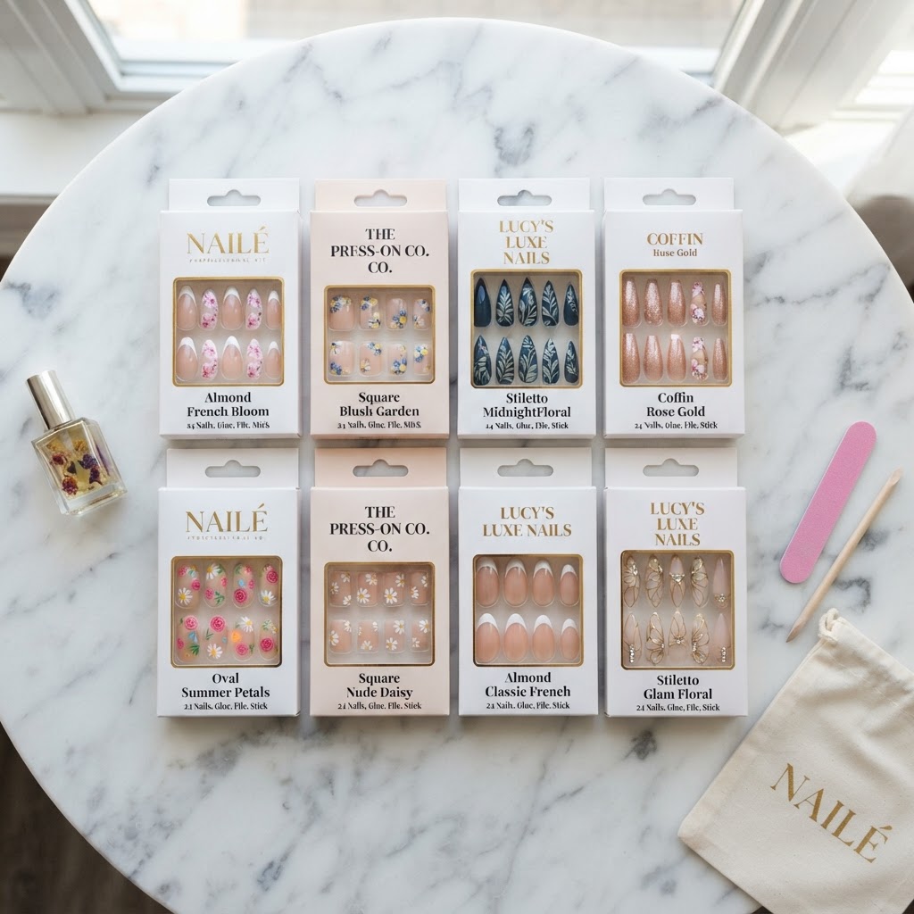 Choose the perfect press on nails french set to suit your individual style.