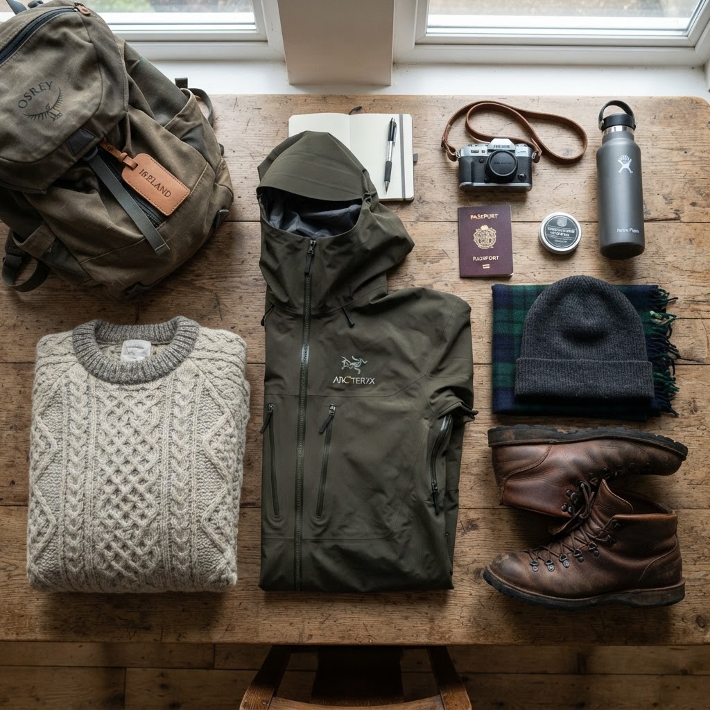 A well-organized Ireland packing list for men simplifies your travel experience.