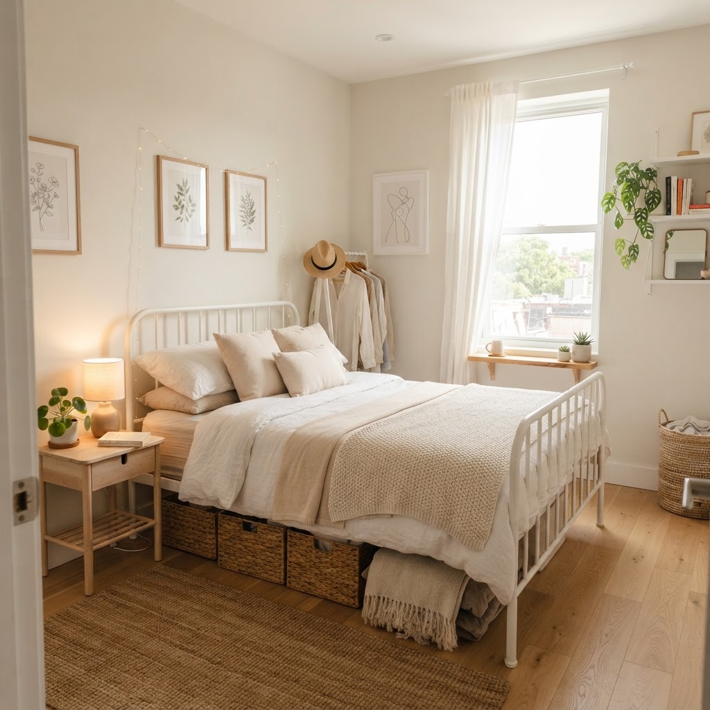 Maximize your floor space with smart, low-profile furniture choices.