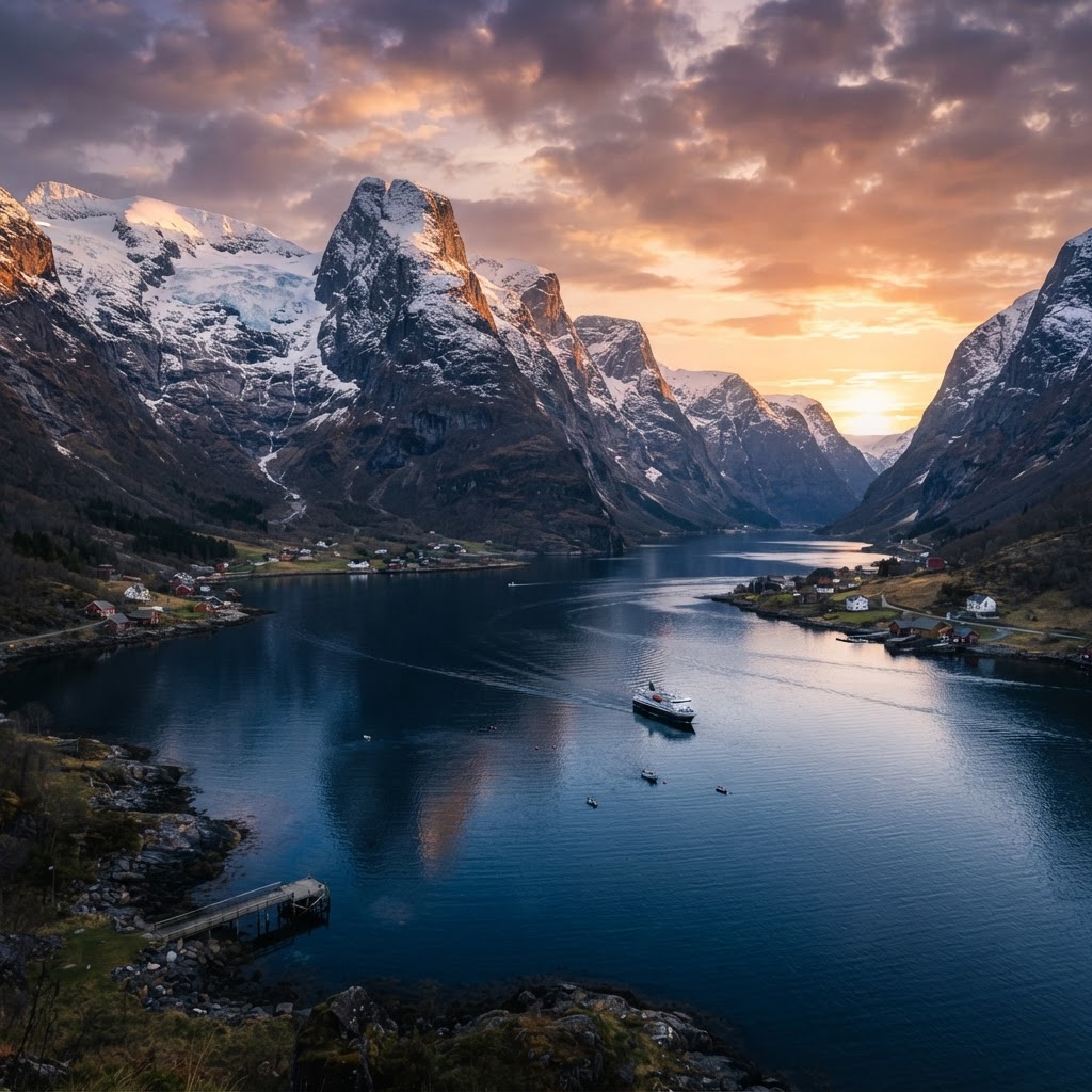 Where the Mountains Meet the Sea: A Coastal Guide 2 The dramatic meeting of mountains and fjords in Norway.