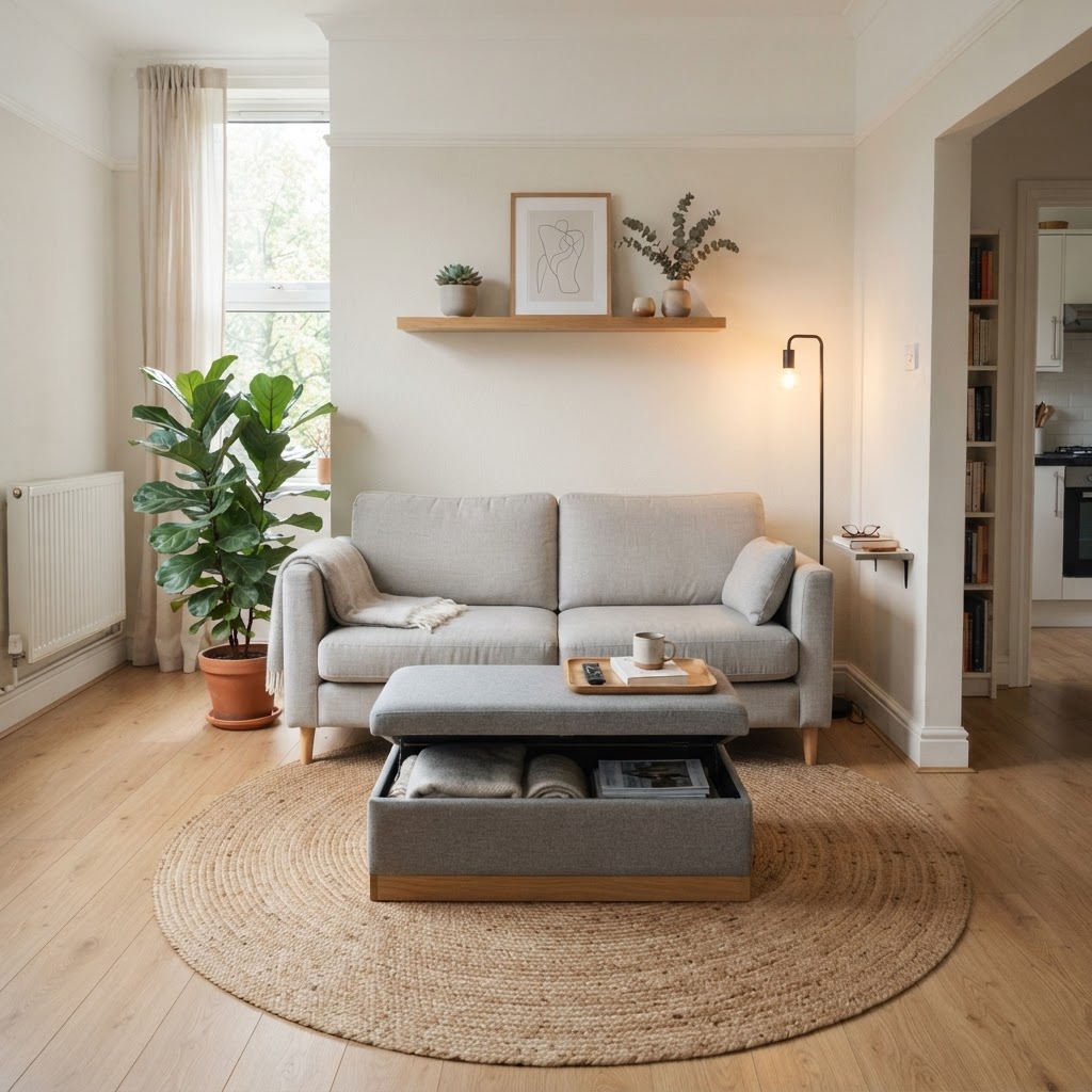 Smart zoning and multi-functional furniture are keys to small-space success.