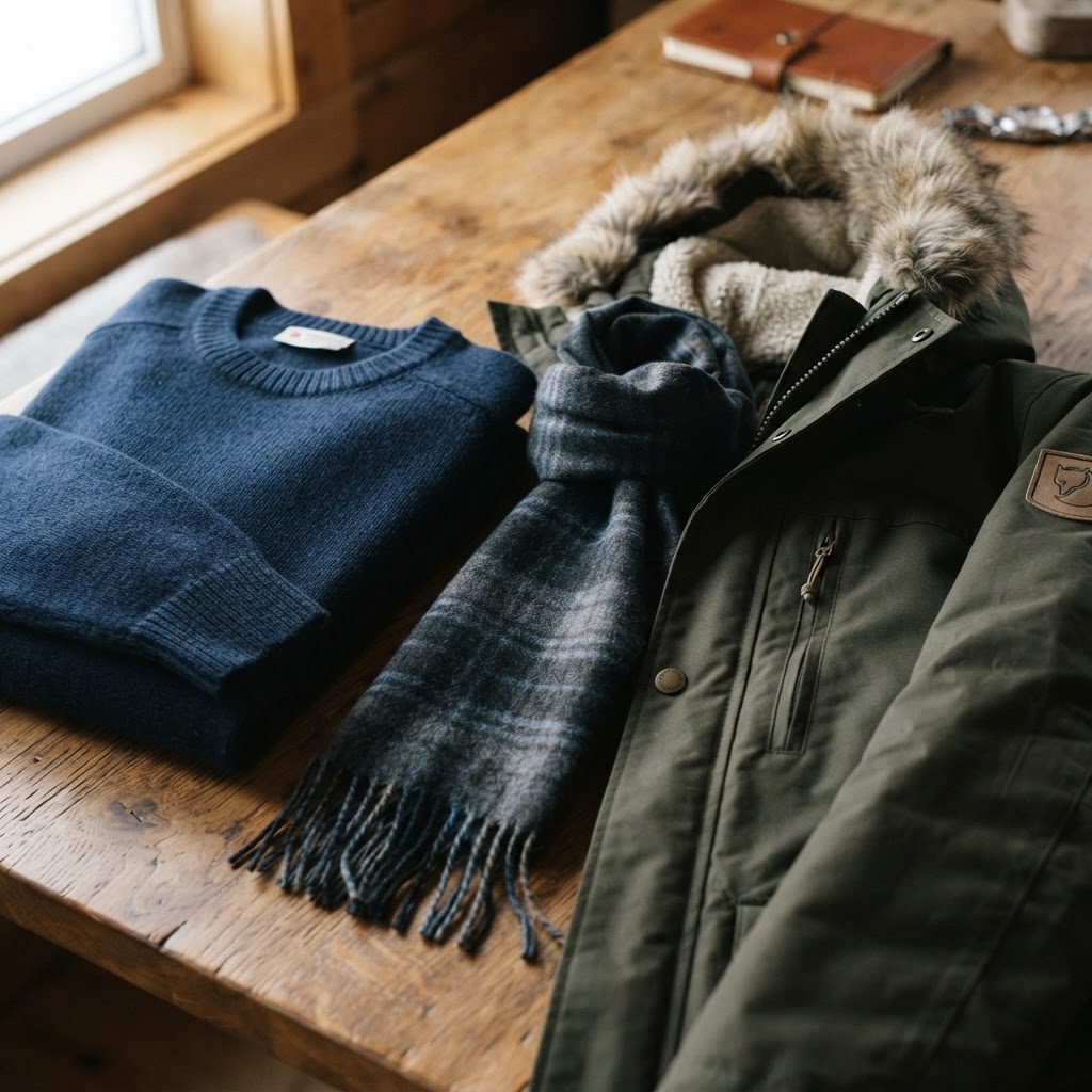 The essential components of a functional and stylish winter outfit for Dublin.