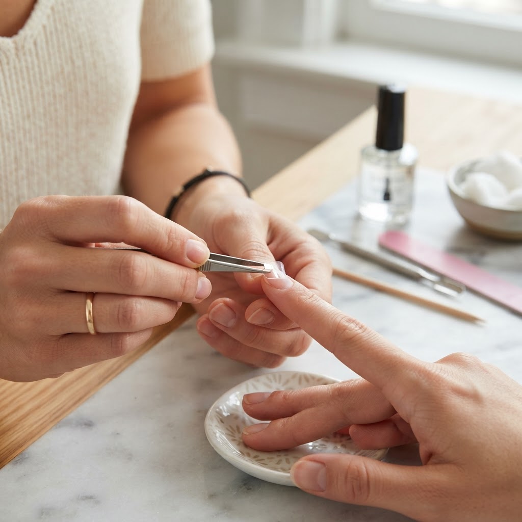 Proper preparation is key to a long-lasting press-on manicure.