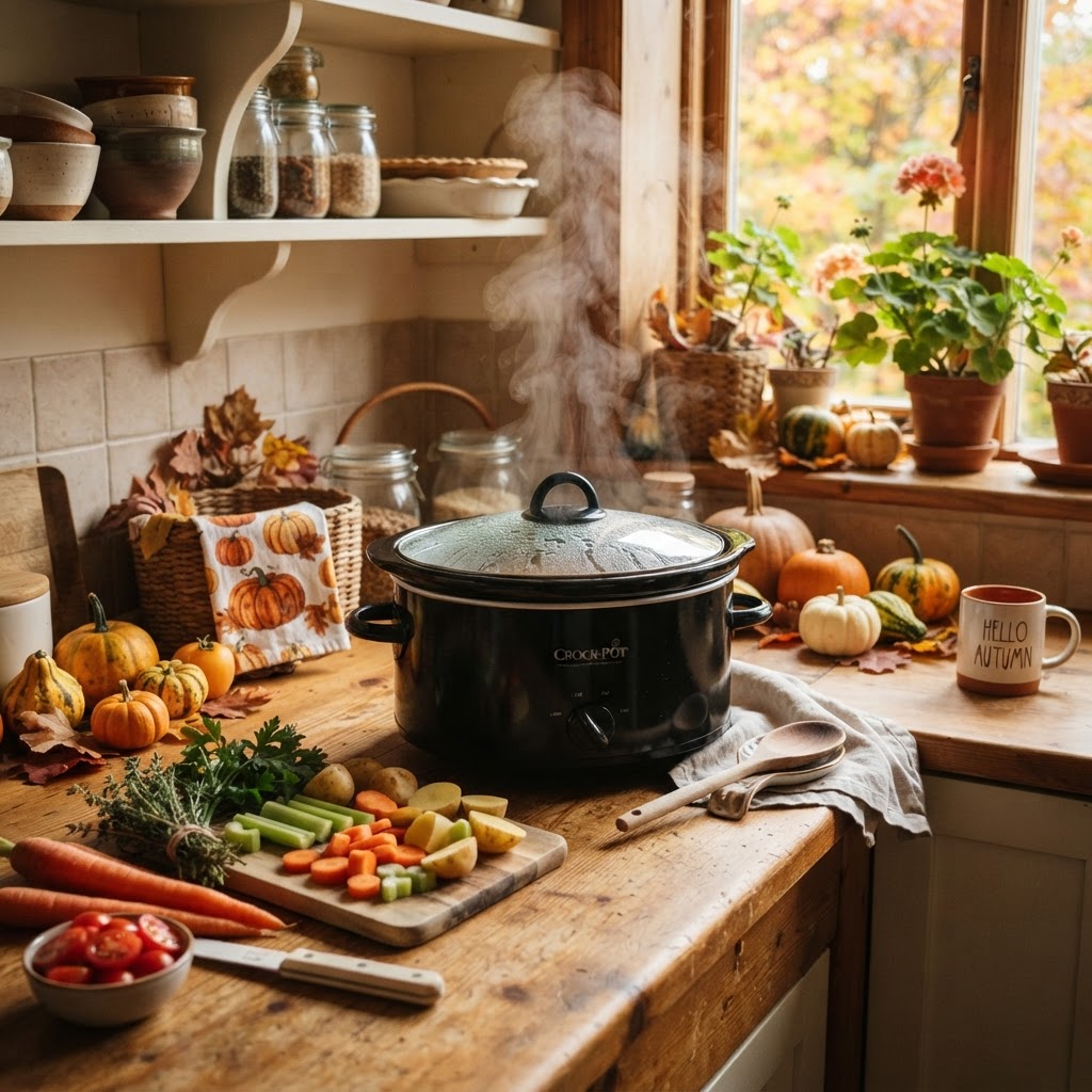 The preparation process for a healthy beef stew.
