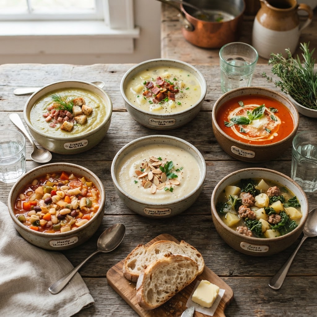 Explore the versatility of cooking various soups in your crockpot.