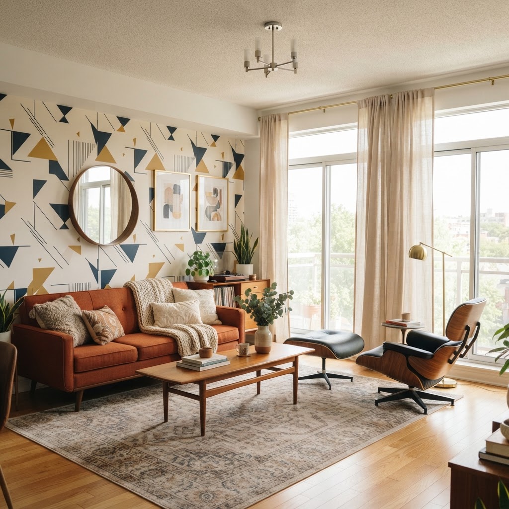 Transform plain walls with peel-and-stick wallpaper for an instant style upgrade.