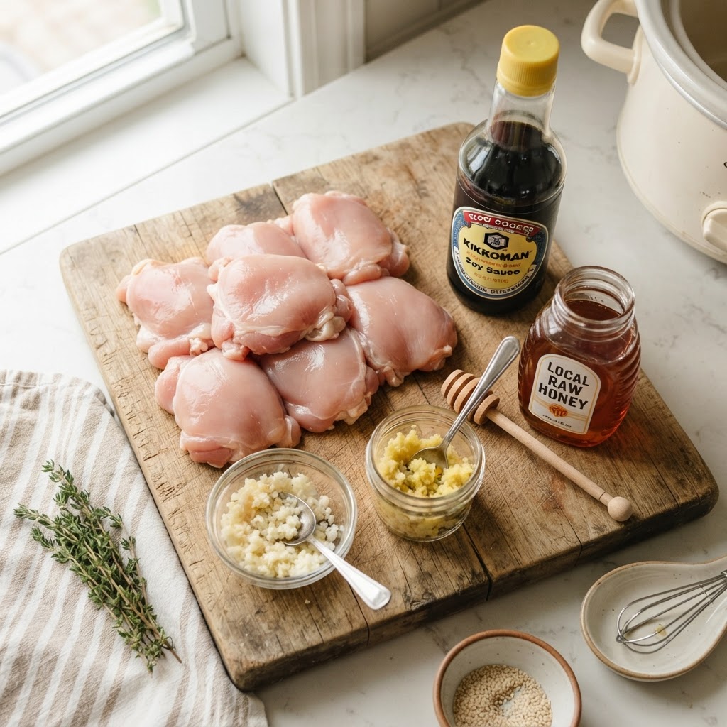 Essential ingredients to elevate your next slow cooker chicken dish.