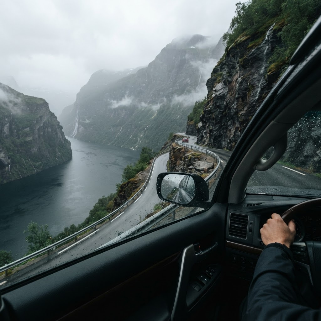 Driving through the fjords offers views that no other road can match.