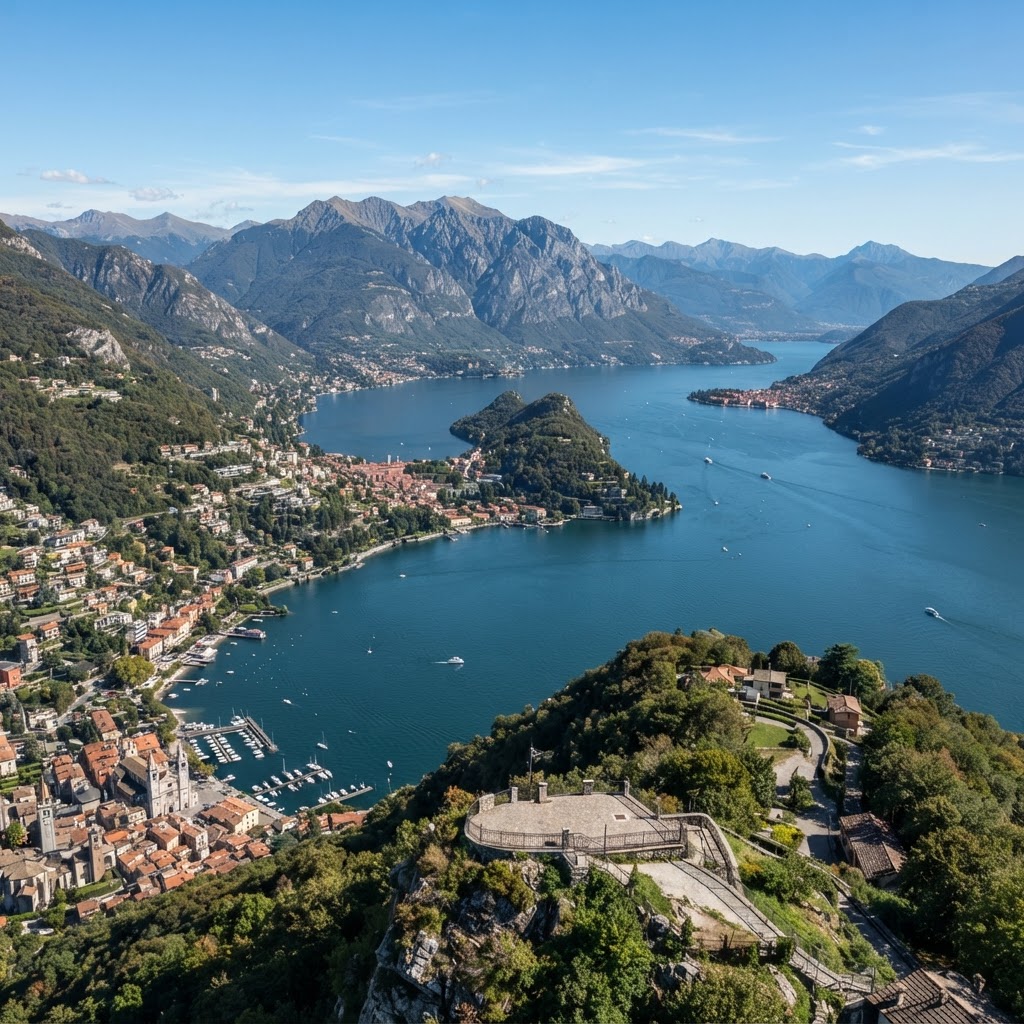 High above the lake, Brunate offers views that stretch to the horizon.